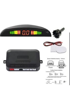 Dijital Ekranlı Araç Park Sensörü Ses Ikazlı 22 Mm Siyah Sensör Göz Pmx Image 1