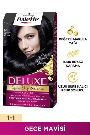 Deluxe Saç Boyası 1-1 Gece Mavisi Image 0