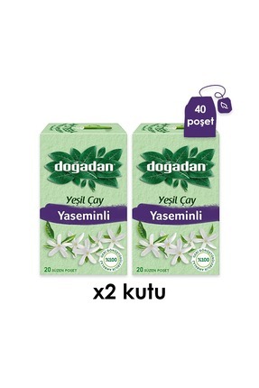 DOĞADAN BİTKİ ÇAYI YEŞİL ÇAY YASEMİNLİ 20 Lİ - 2 PAKET Image 0