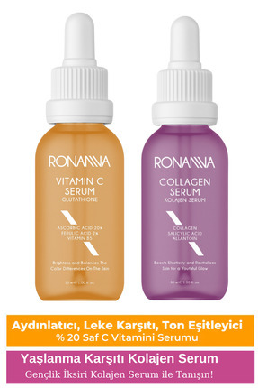 Aydınlatıcı Vitamin C Serum İle Yaşlanma Karşıtı Collagen Serum Genç Ve Işıltılı Bir Cilt Image 0