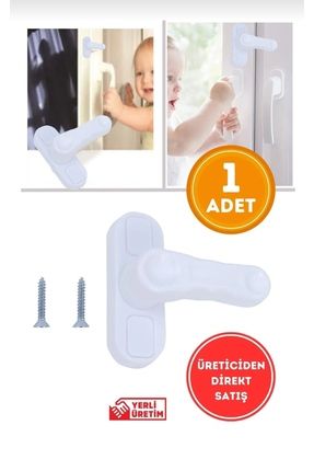 Çocuk Bebek Pencere Kapı Kilidi Emniyet Kilidi Pvc Kilit Dolap Kilidi 1 Adet Image 0
