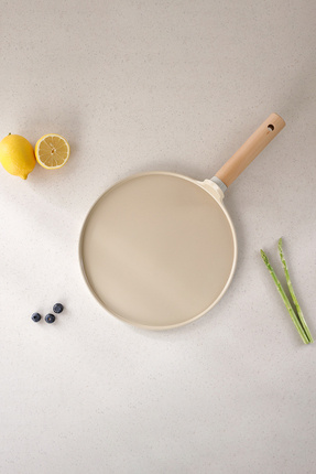 Fika Seramik kaplama Alüminyum Döküm Krep Tava 26Cm Bej Image 1