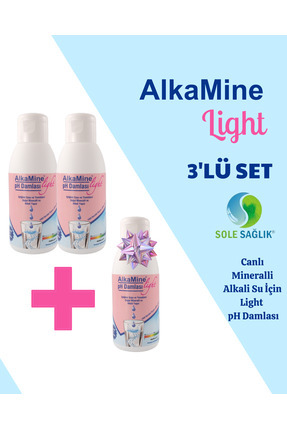 Sağlık Alkamine Light Alkali Ph Damlası 3'lü Set Image 0