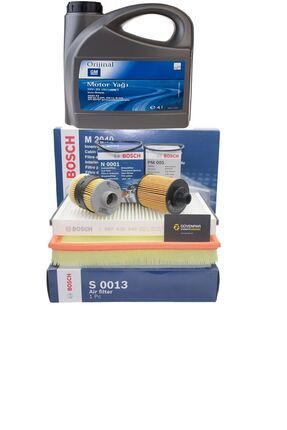 Dexos2 5w-30 Yağ Dpf Li 4lt 2023 Ü.t Bosch Opel Astra J 1.3 Cdti Filtre Bakım Seti 2009-2015 Image 0