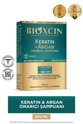 Keratin & Argan Onarıcı Şampuan 300 Ml- Image 0