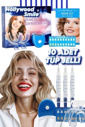 Hollywood Smile Diş Beyazlatma Seti Bluray 10 Tüplü 30ML Image 0