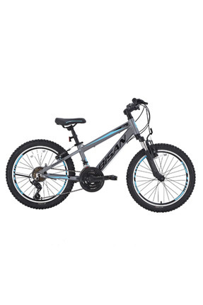 BİSAN COOPER ÇOCUK BİSİKLETİ 30 CM V 24 JANT 21 VİTES FÜME SİYAH MAVİ Image 0