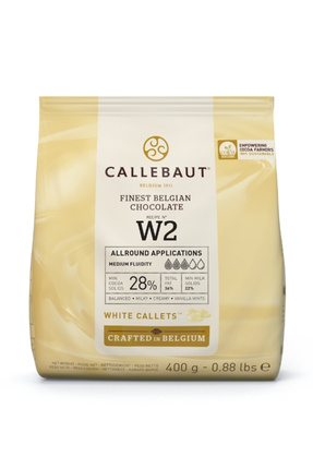 W2 Beyaz Kuvertür Drop Çikolata 400 gr Image 0