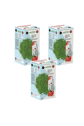 Çilek Aromalı Detox Burner Form Matcha Çayı 3 Kutu Image 0