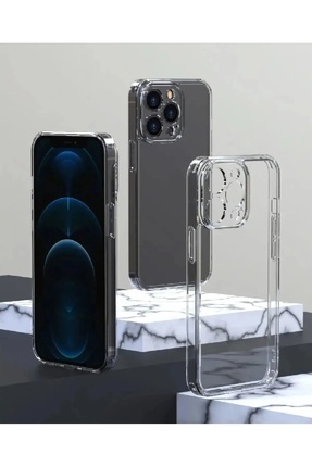 İphone 12 Pro Max Uyumlu Şeffaf Silikon Telefon Kılıfı Image 0