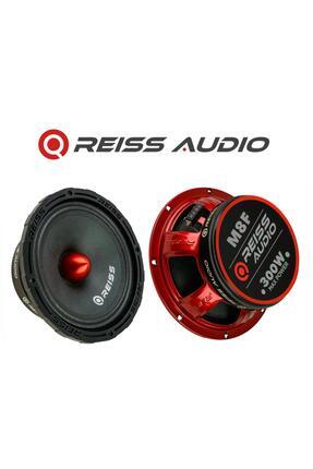 Audio RS-M8F 20Cm Çifti 600Wat-300W Rms Kurşun Göbek Oto Midrange Hoparlör takımı Metal Kapaklı Image 0