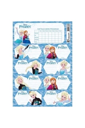 Frozen Ders Programı Üçlü Öğrenci Etiketi 220130-92 Image 0