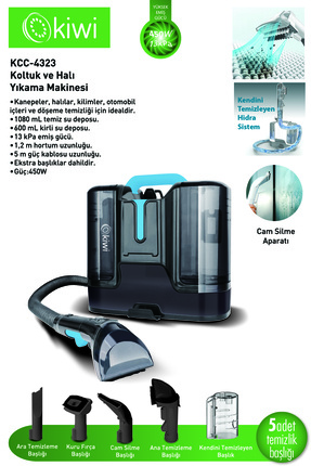Koltuk Halı Yıkama Ve Leke Çıkartma Makinesi Kcc-4323 Image 0