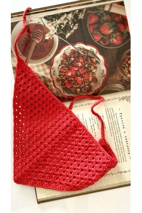 El Örgüsü Yazlık Bandana Tasarım Saç Aksesuarı Üçgen Bandana Image 0