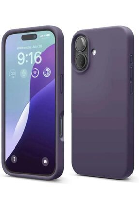 Iphone 16 Uyumlu Mor Kamera Çıkıntılı Kapak Kılıf Image 0