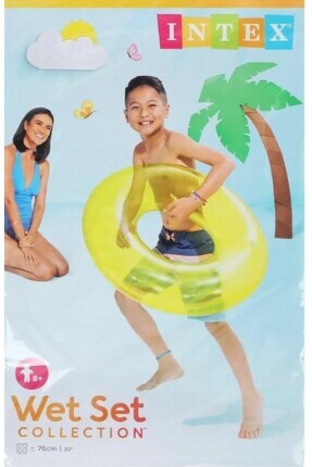 INTEX 59260 ŞEFFAF JUMBO SİMİT sari 76CM Image 0
