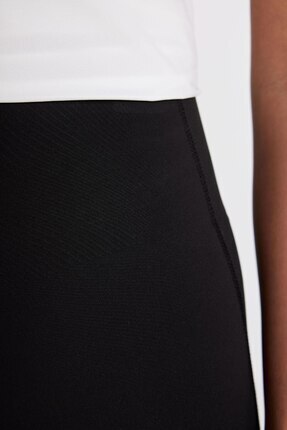 Fit Siyah Yüksek Bel Beli Saran Toparlayıcı Esnek Premium Sporcu Tayt C9191ax24au Image 7