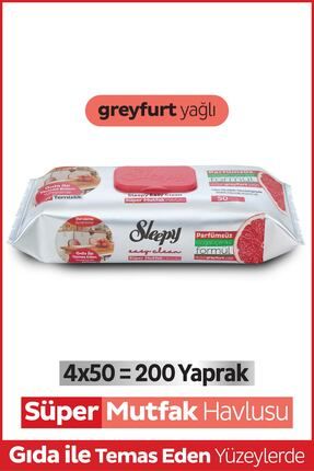 Easy Clean Süper Yüzey Temizlik Mutfak Havlusu&mendili Greyfurt Yağlı 4x50 (200 YAPRAK) Image 0
