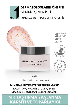 Mineral Ultimate Anında Botoks Etkili Toparlayıcı Ve Yaşlanma Karşıtı Uyku Maskesi - 60ml Image 0