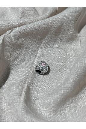 Zirkon Taşlı Kalp Charm Image 1