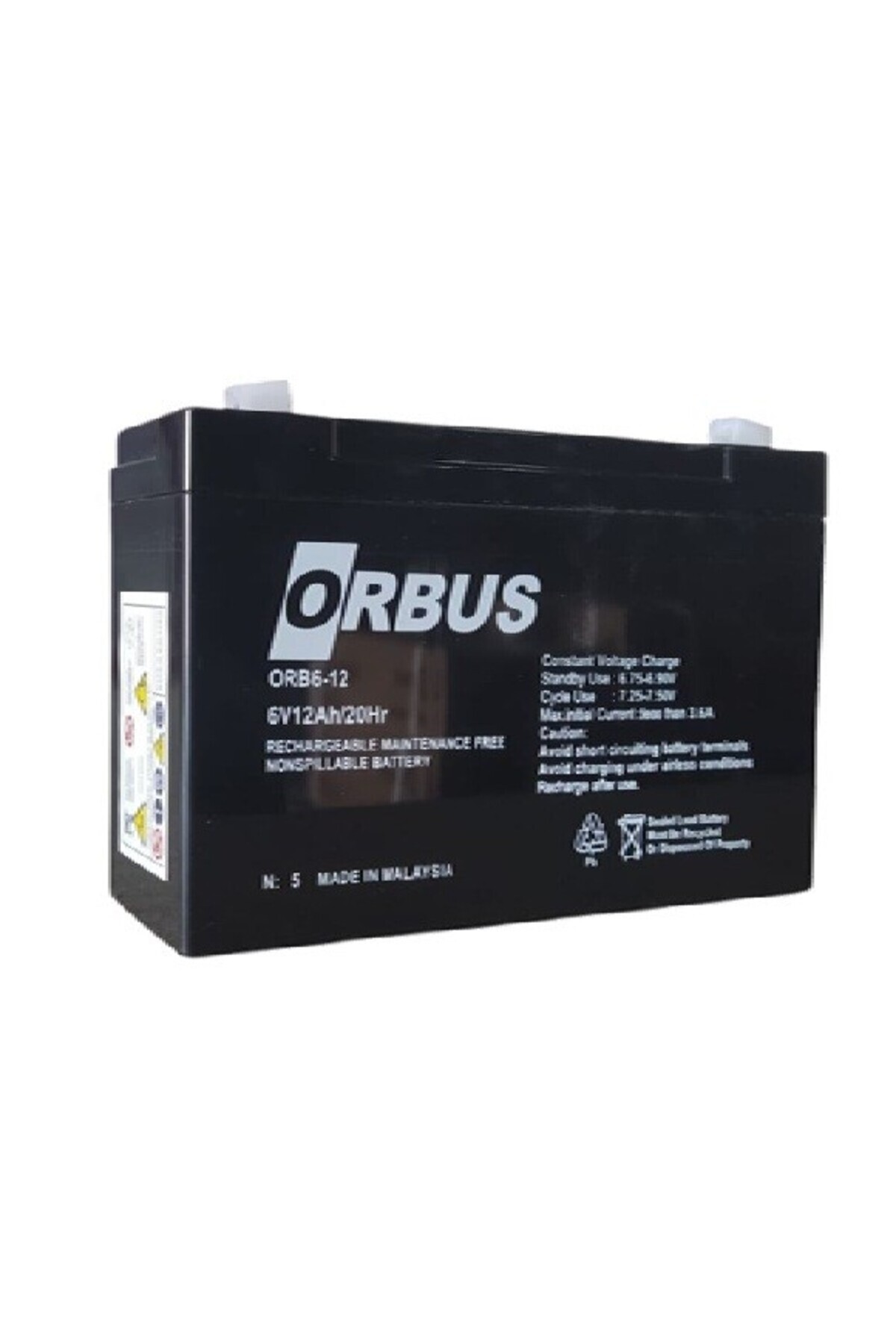 باتری 6 ولت 12 آمپر Orb6-12 (150x50x94mm)