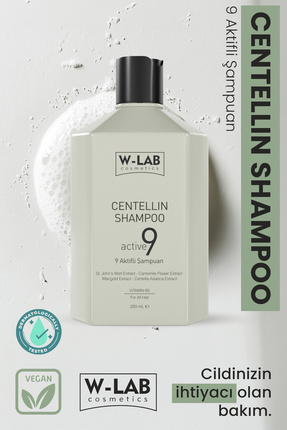 Centellin 9 Aktifli Şampuan 250 ml Egzama, Pullanma, Sedef, Kepek, Kaşıntıya Karşı Etkili Image 0