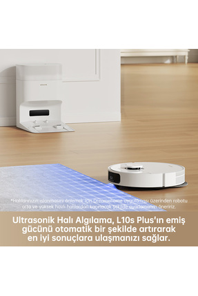 L10s Plus Robot Süpürge Beyaz, 7.000Pa Emiş Gücü Image 5