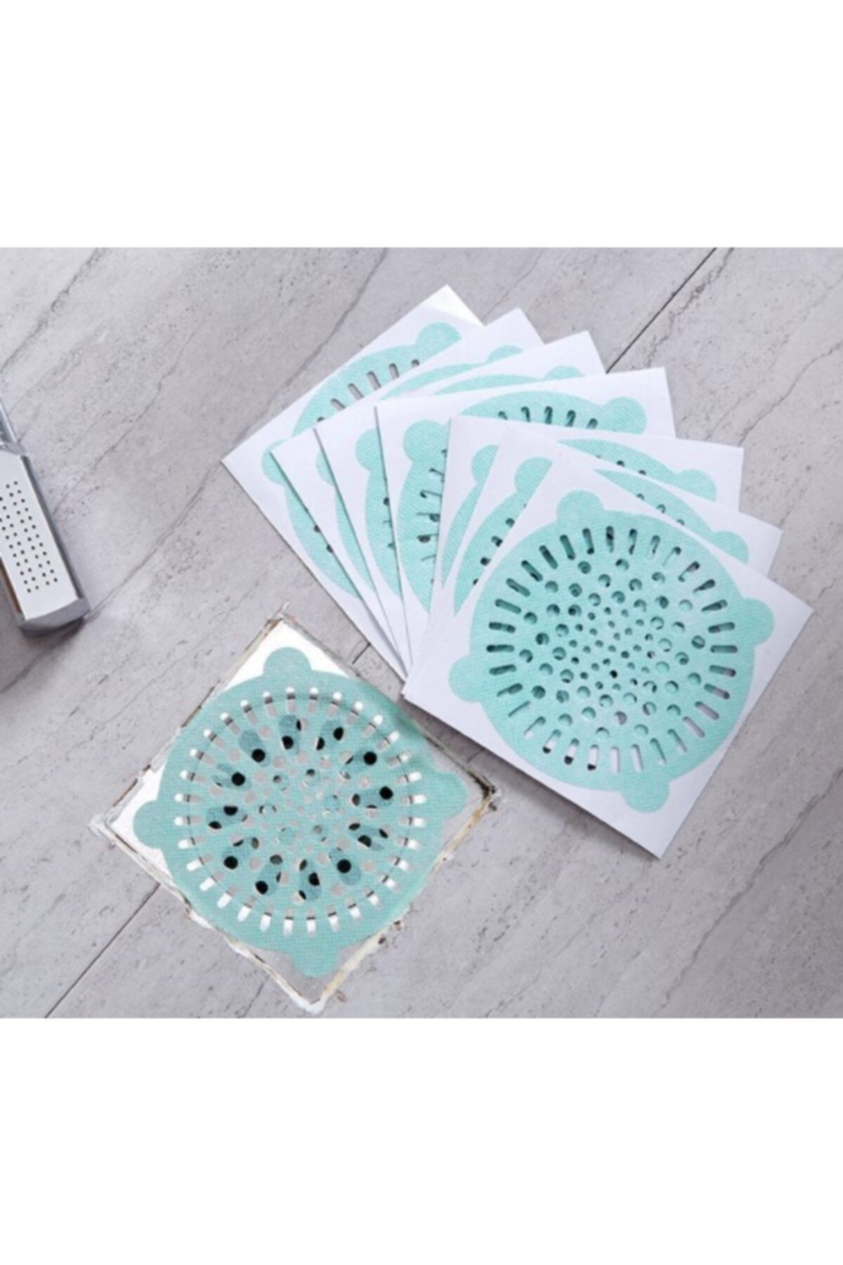 Zamak Ticaret Yapışkan Mutfak Banyo Gideri Koruyucu 10 Lu Set