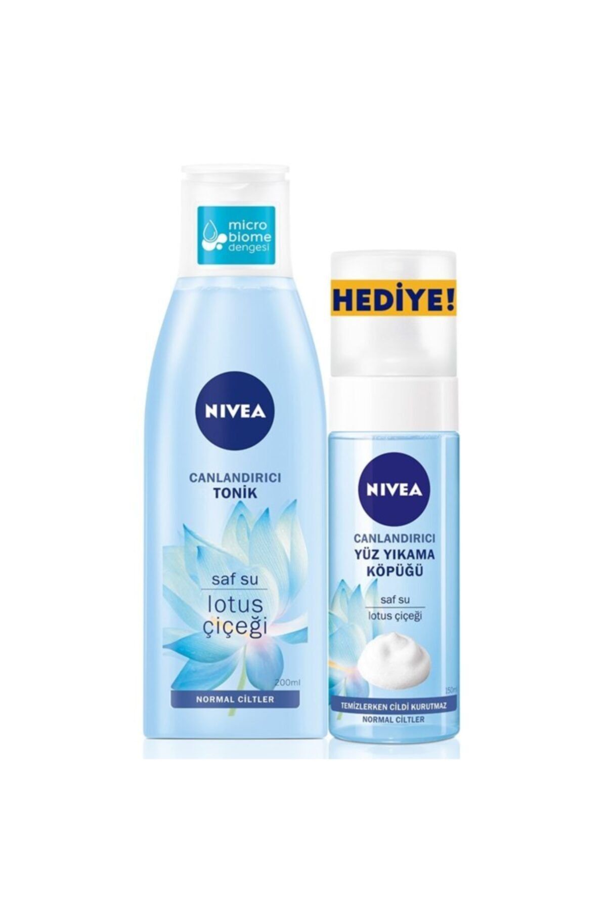 Nivea Canlandırıcı Tonik Normal Ciltler 200 Ml + Yüz Yıkama Köpüğü Normal Ciltler 150 Ml
