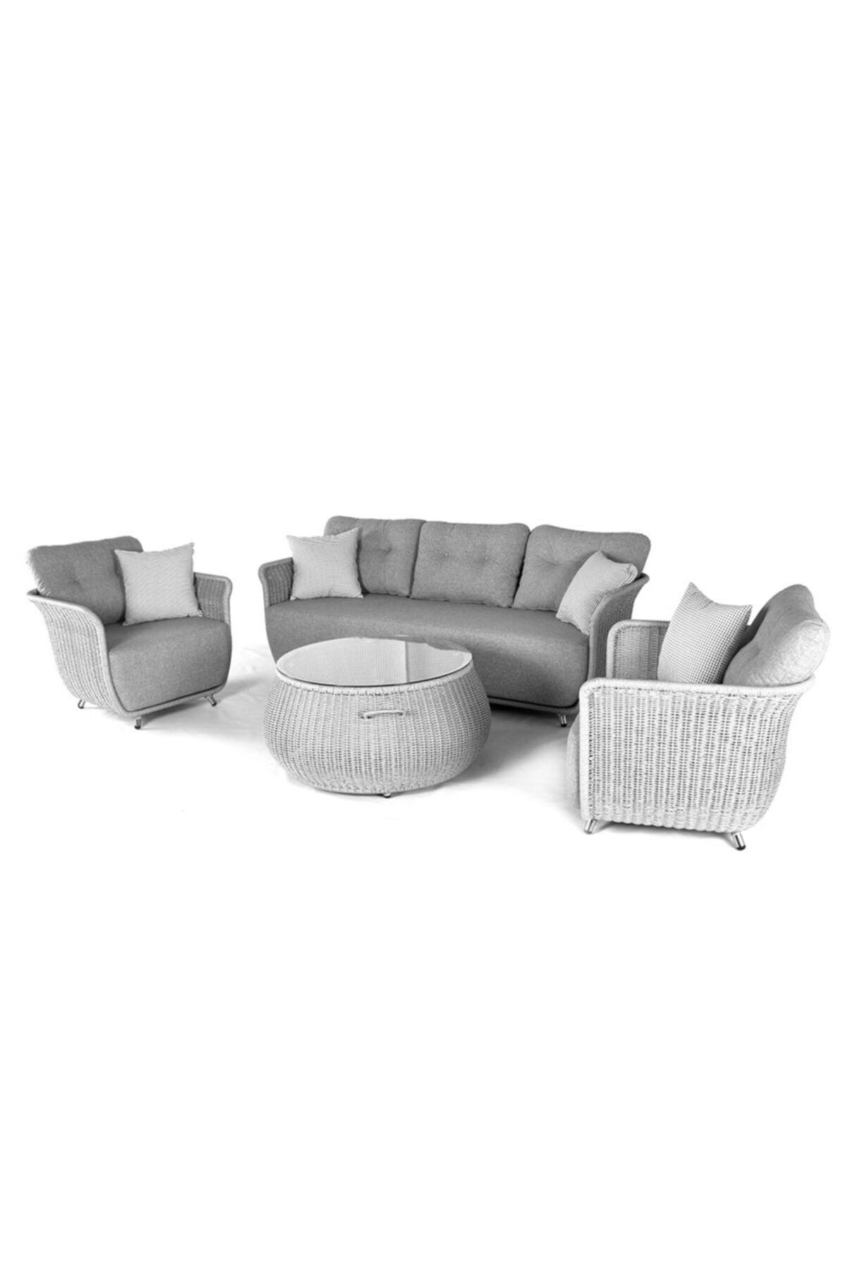 Üçyıldız Safran Rattan Koltuk Takımı