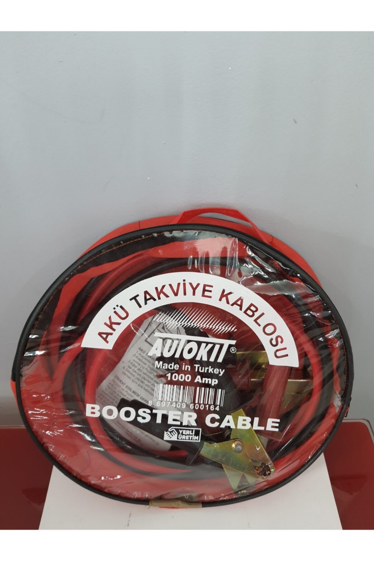 Autokit Autokıt Akü Takviye Kablosu Şeffaf Çanta 1000 Amp
