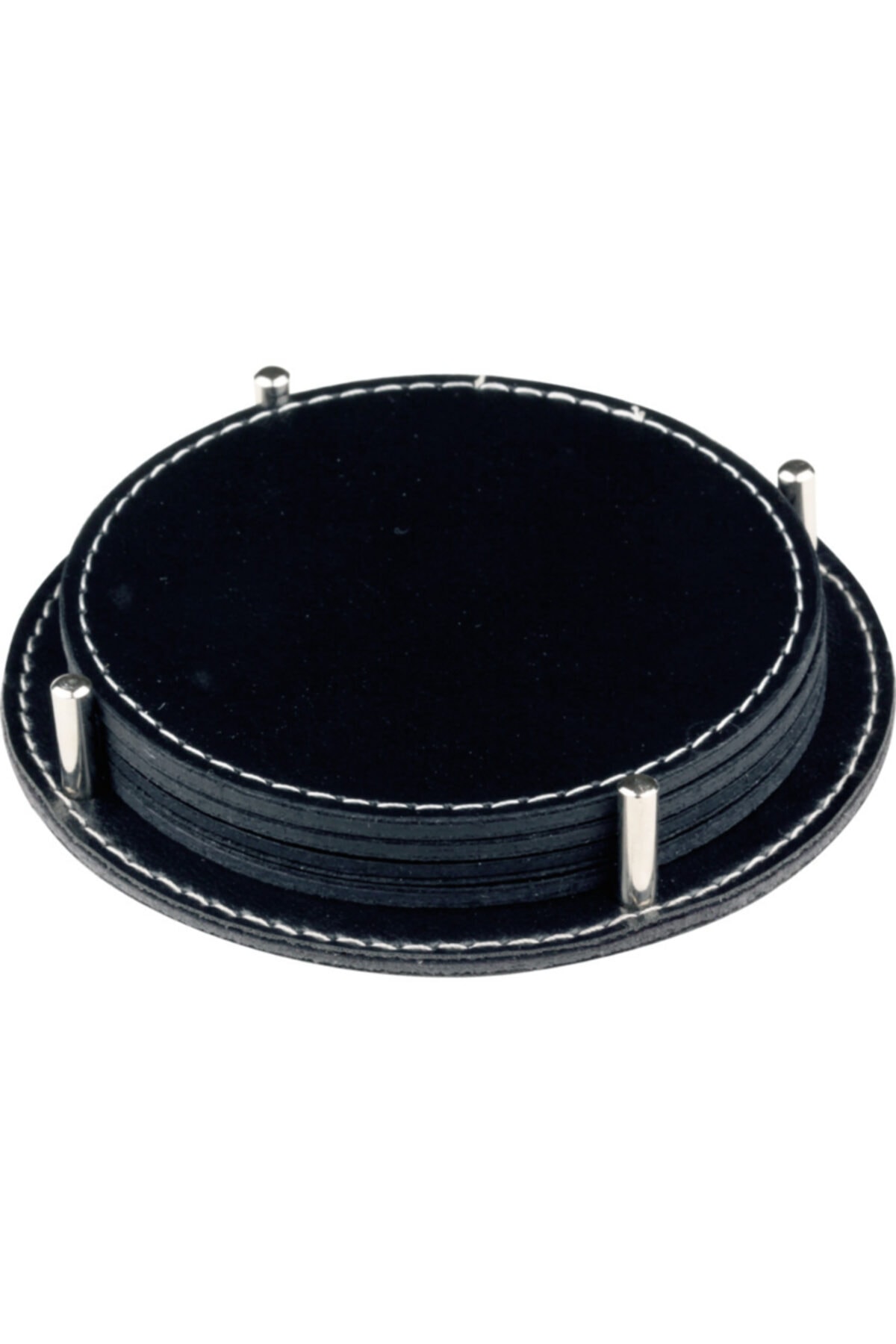 DEZ Deri Bardak Altlığı 4 Lü