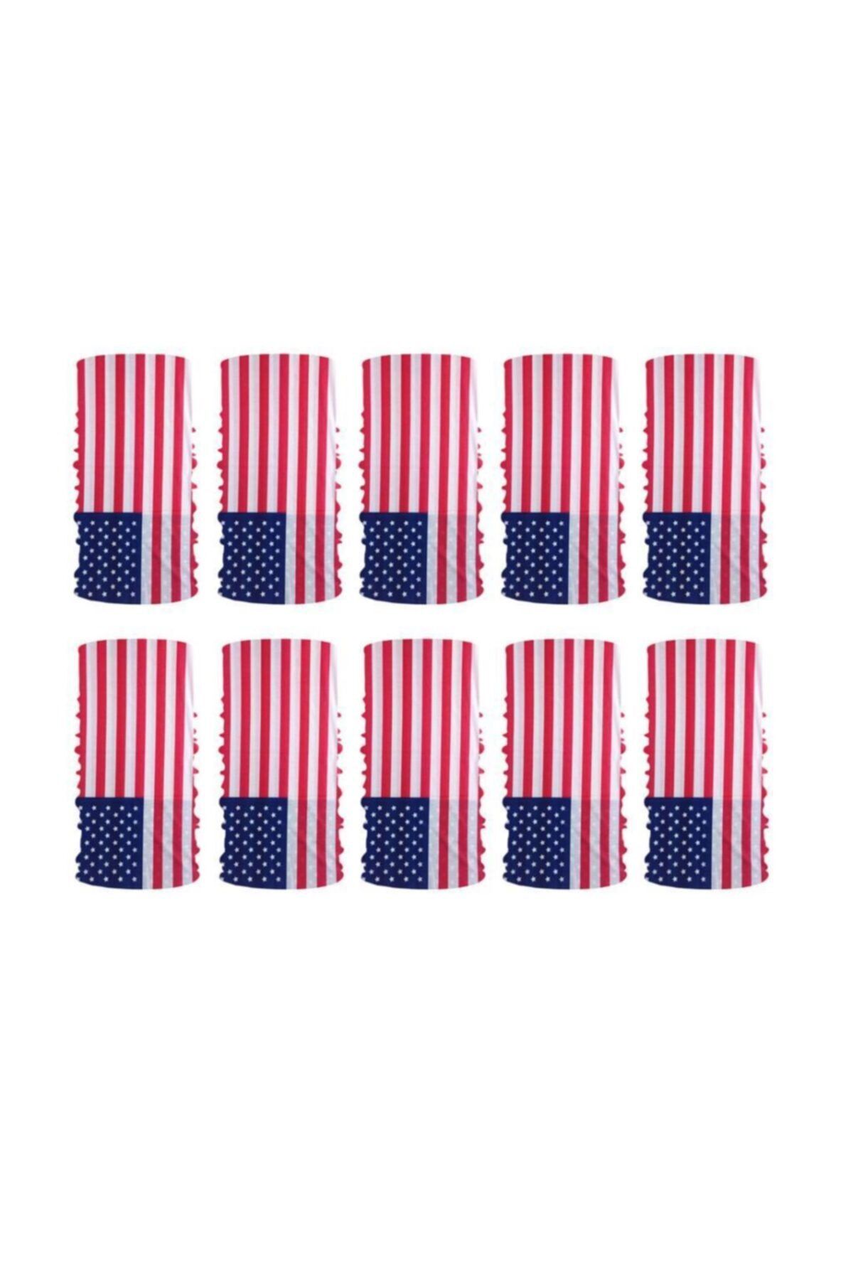 Knmaster Amerika Bayrağı 10'lu Paket Buff Bandana Türk Markası
