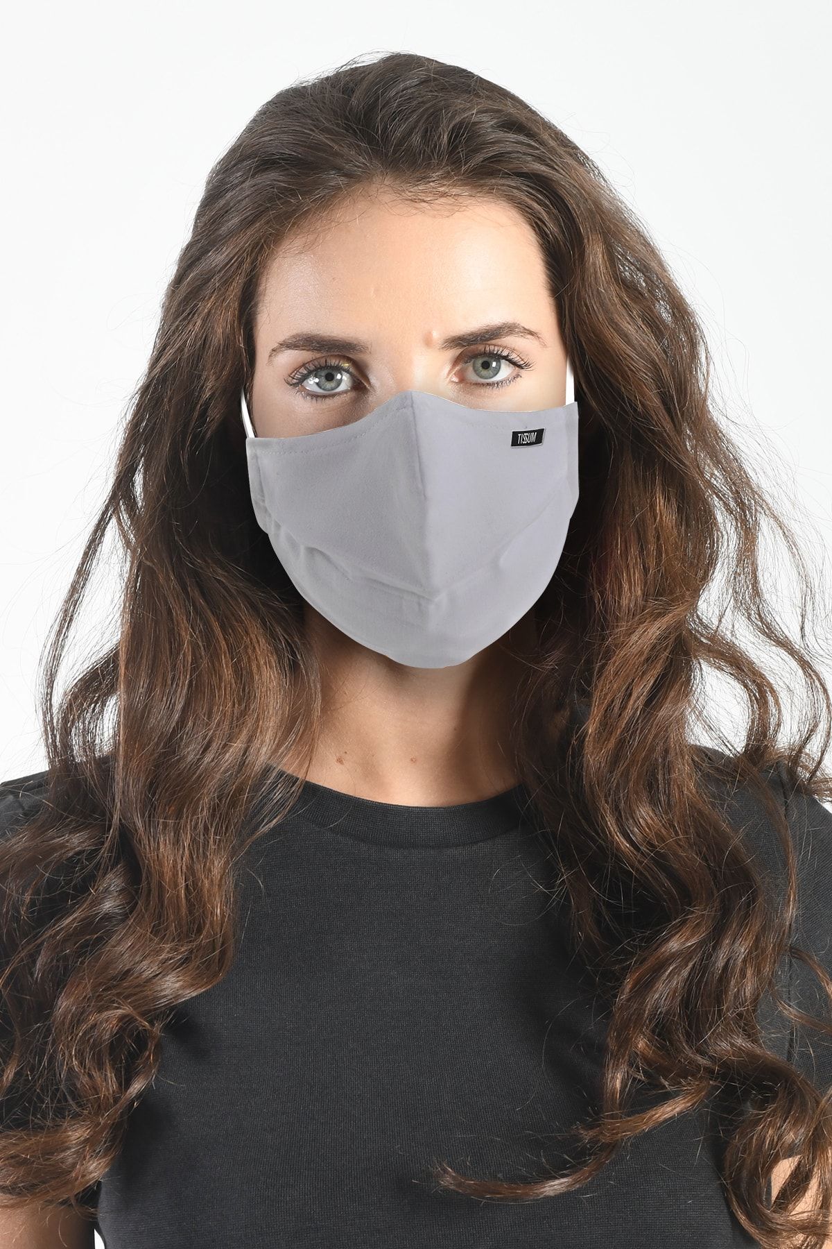 Tissum Health Bio Yıkanabilir Koton Yetişkin Unisex Maske - Gri