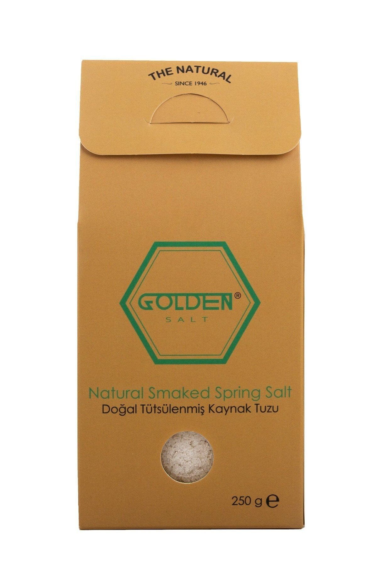GOLDEN SALT Tütsülenmiş Kaynak Tuzu (smoked Spring Salt) 250 Gram (lezzet Tuzu)