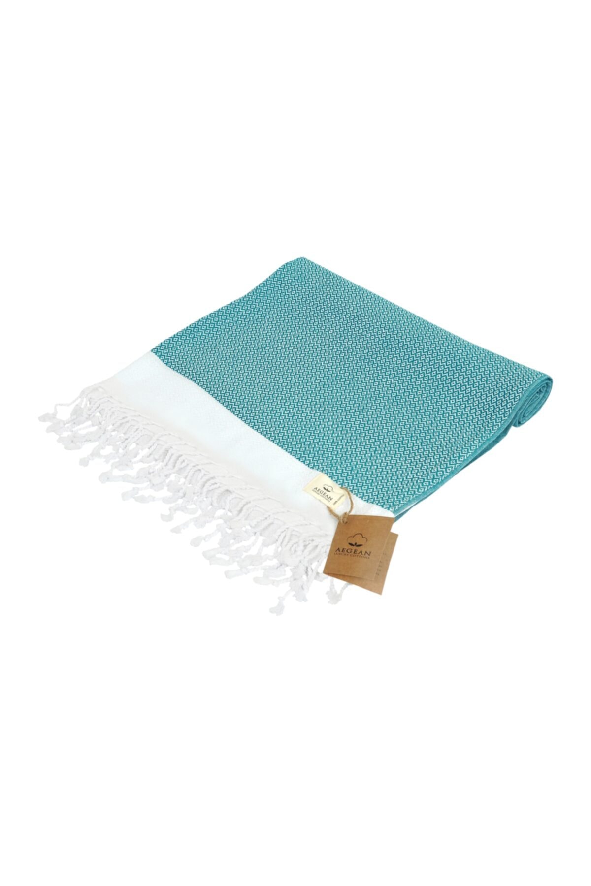 Aegean Luxury Cottons Banyo Ve Plaj Havlusu, %100 Pamuk Peştemal, 100x180cm (petrol Yeşili)