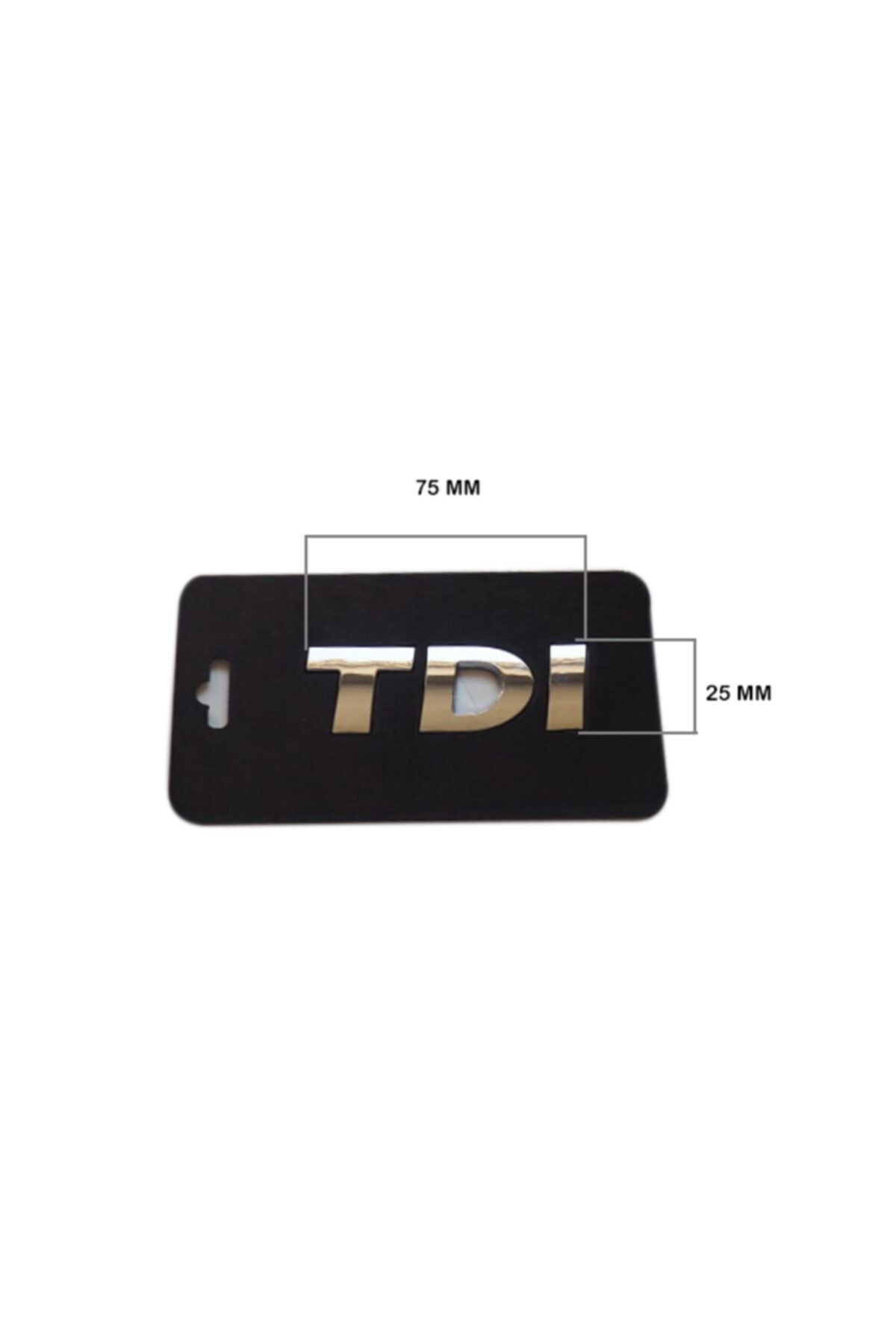 Volkswagen Tdı Yazı Krom Jetta-passat-caddy 75mm*25mm 8201