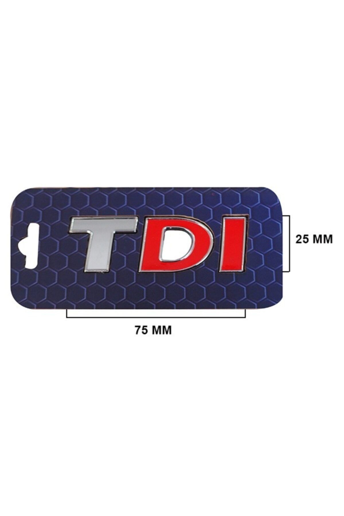 Volkswagen Yazı Tdı Iki Kırmızı 2,5cm*7,5cm Passat-jetta-caddy 8233