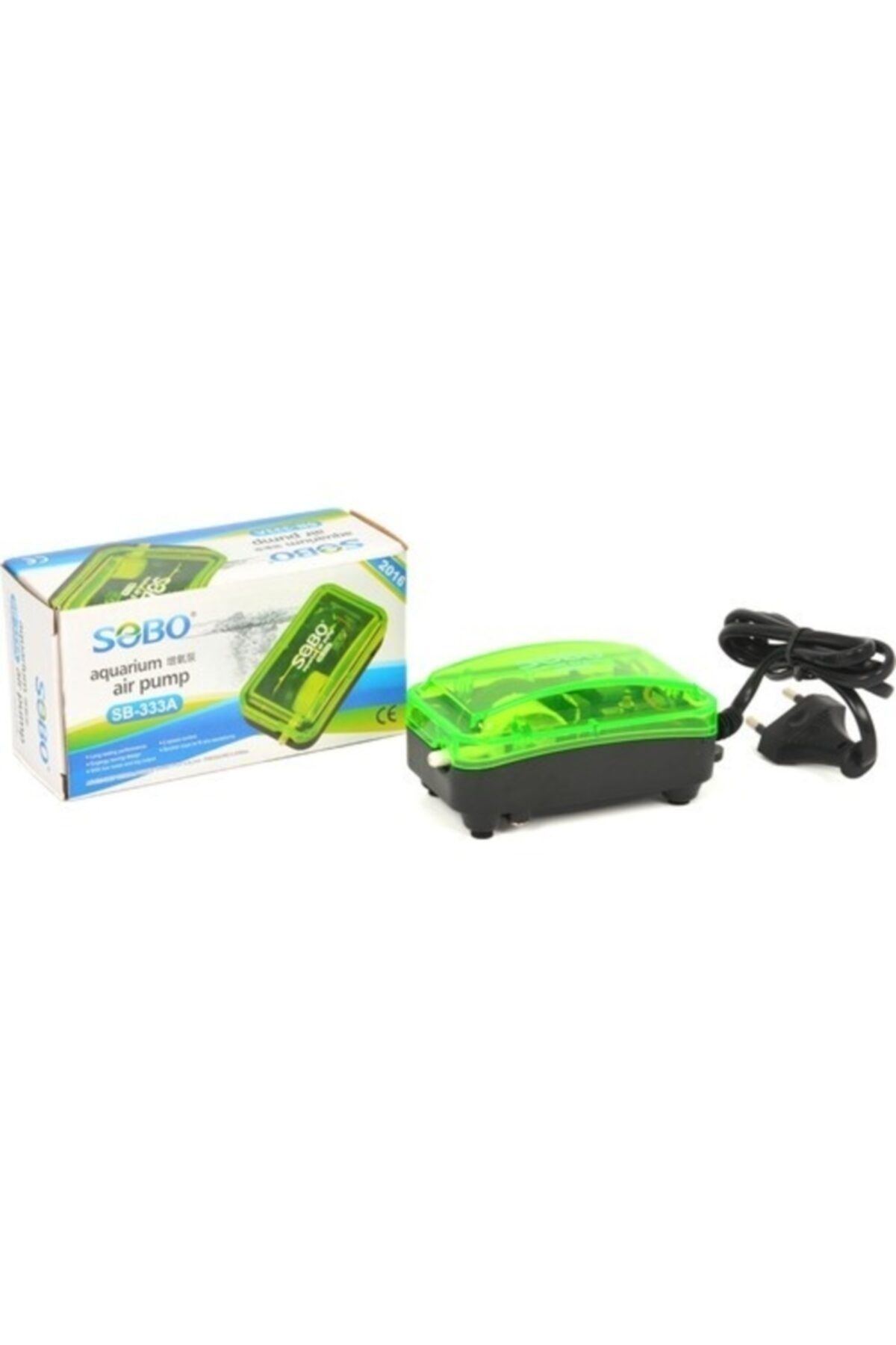 Sobo Sb-333a Tek Çıkışlı Transparan Akvaryum Hava Motoru 3w 3.5 Lt/dak