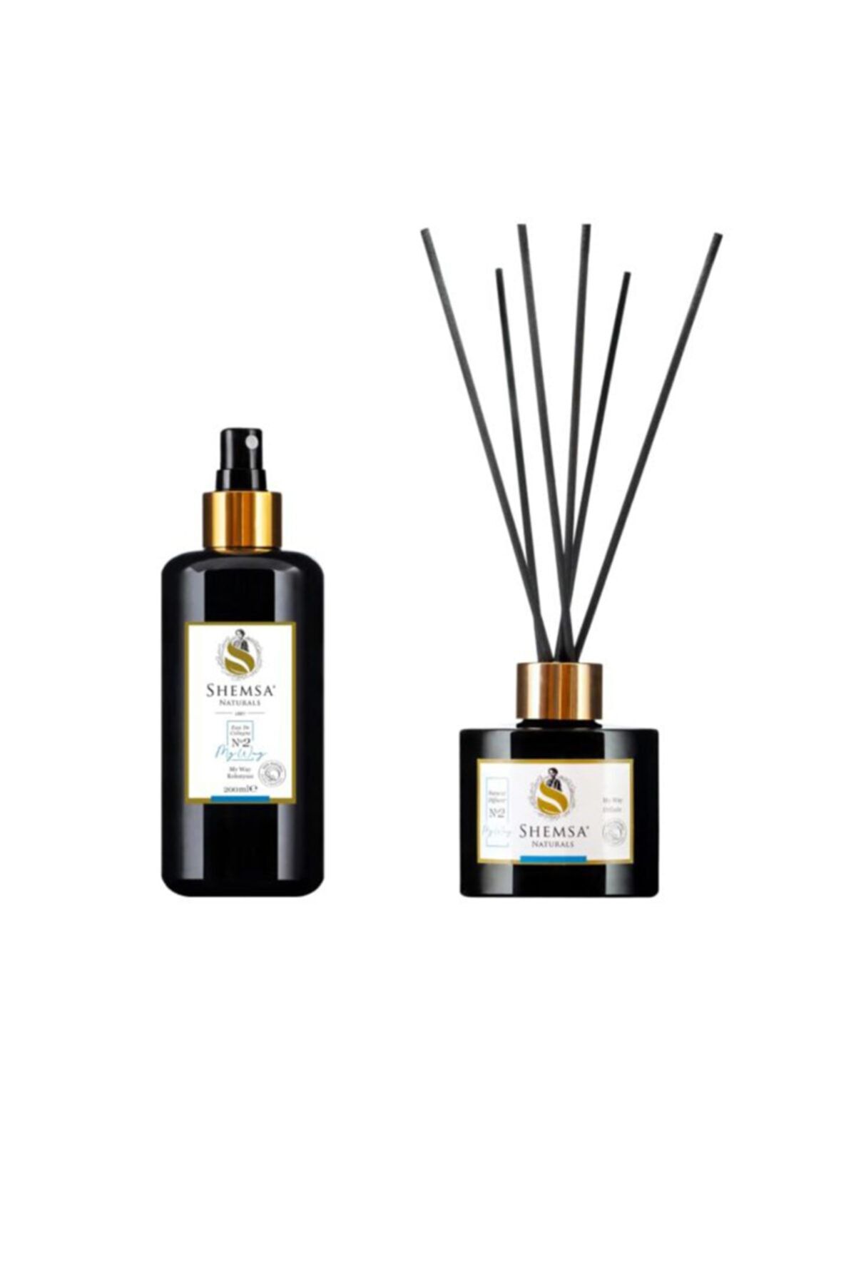 Shemsa Naturals My Way Koku Seti (1 × Difüzör My Way - 120ml + 1 × My Way Kolonya - 200ml)