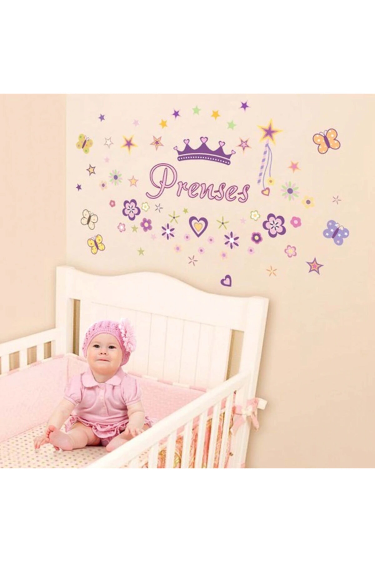 Kt Grup Prenses Kız Çocuk Odası Duvar Sticker Seti