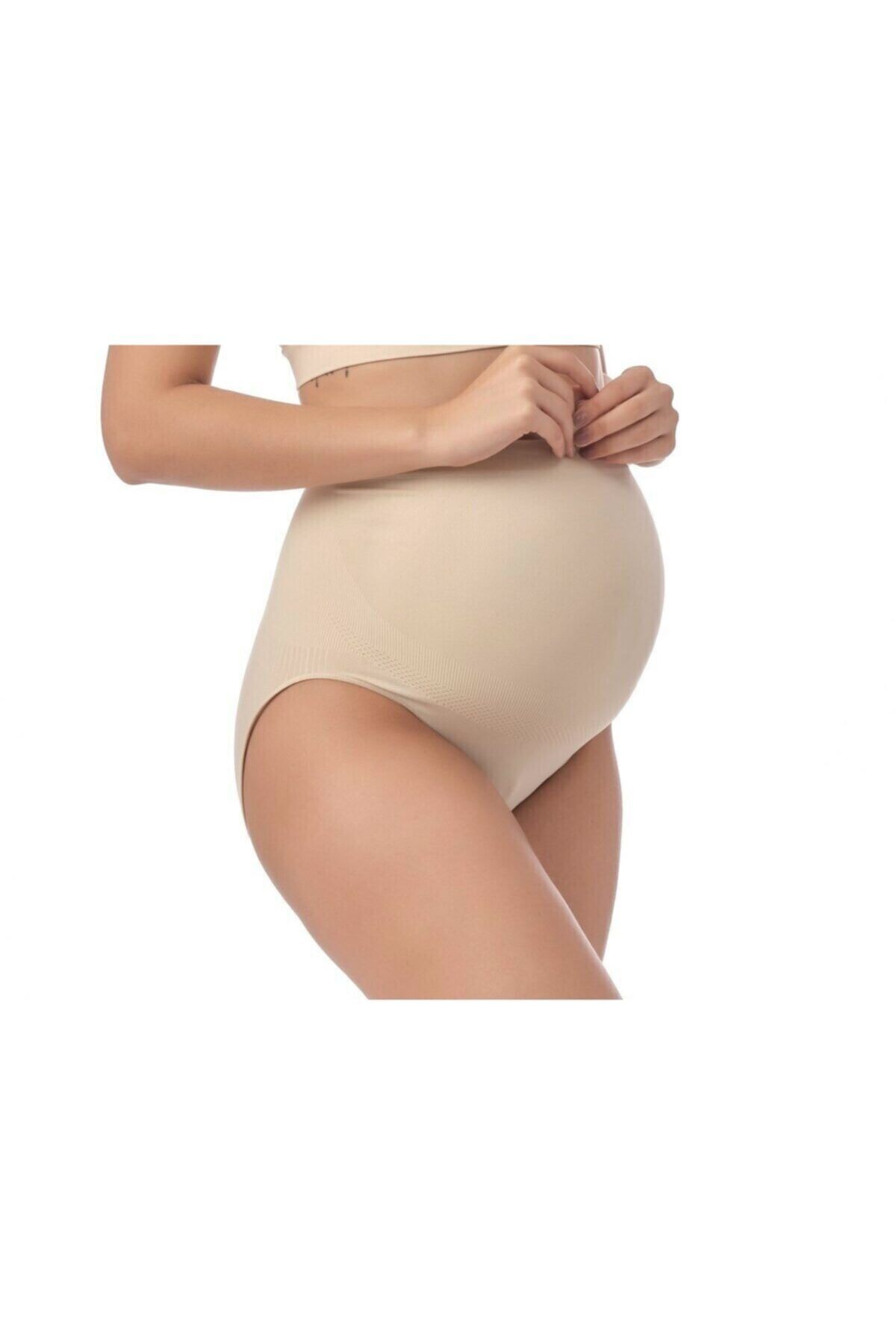 ld lidya underwear Kadın Ten Toparlayıcı Hamile Külodu Pamuk Yüksek Bel 1909