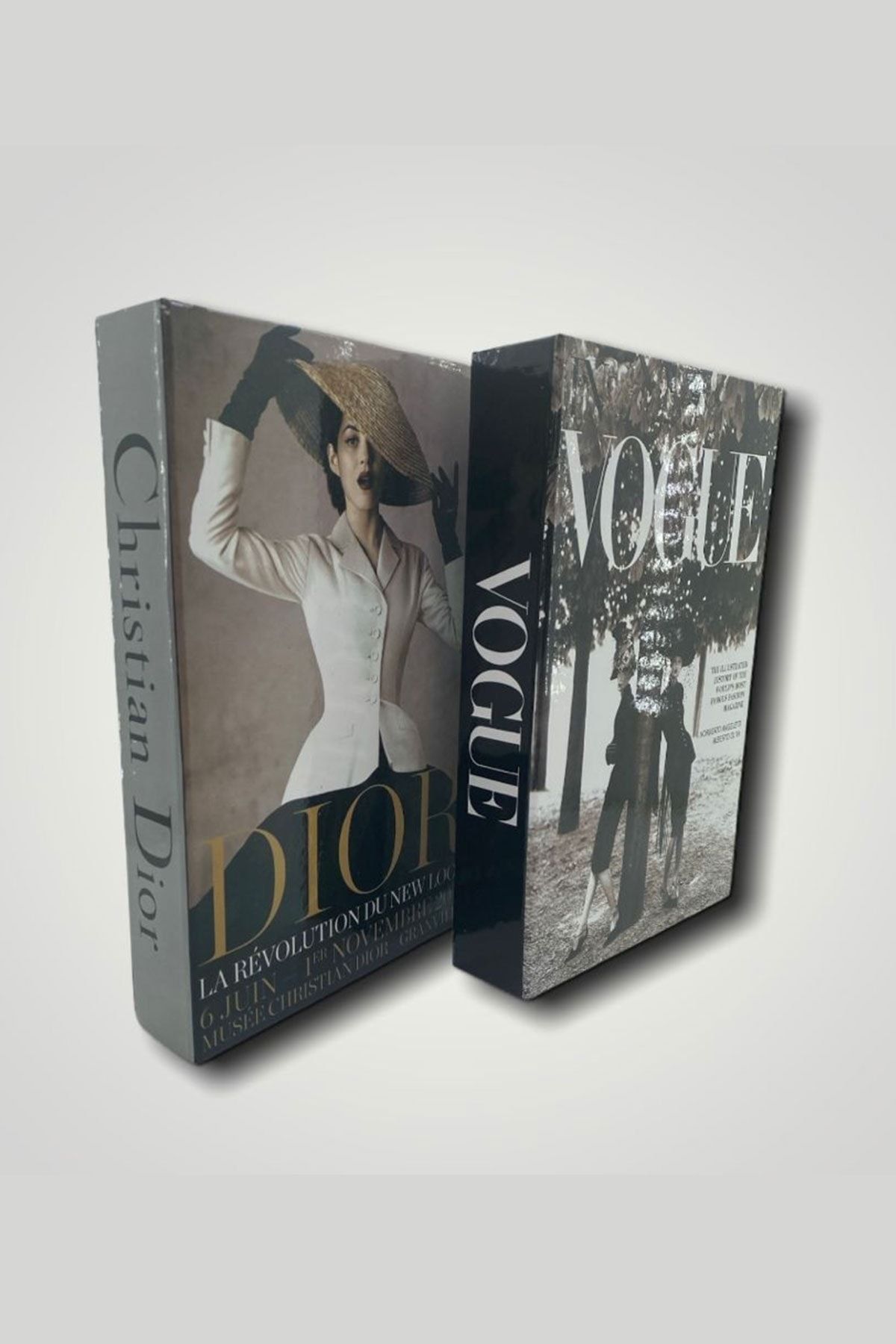 RetroLazer Vogue Dior Dekoratif 2'li Kitap Kutusu Set