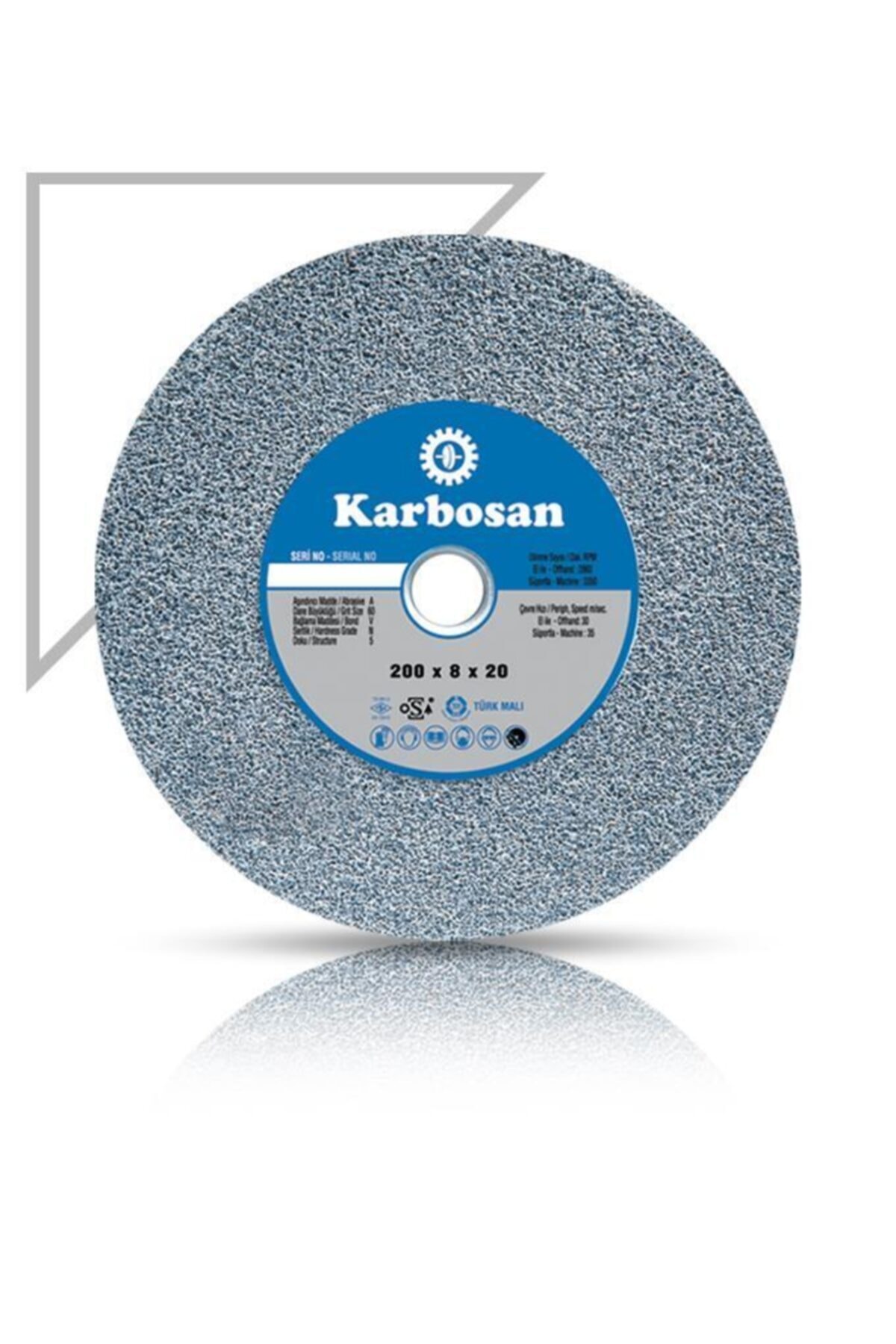 KARBOSAN Zımpara Taşı 36 Kum 125mm-20mm