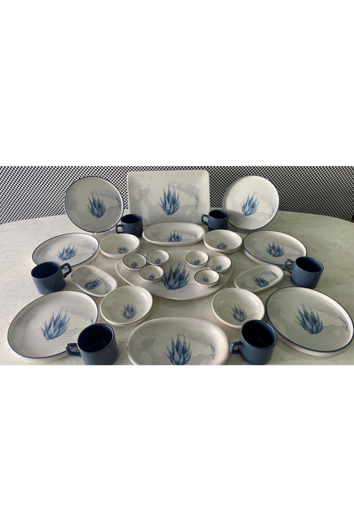 Keramika 28 Parça Blue Magic Kahvaltı Takımı