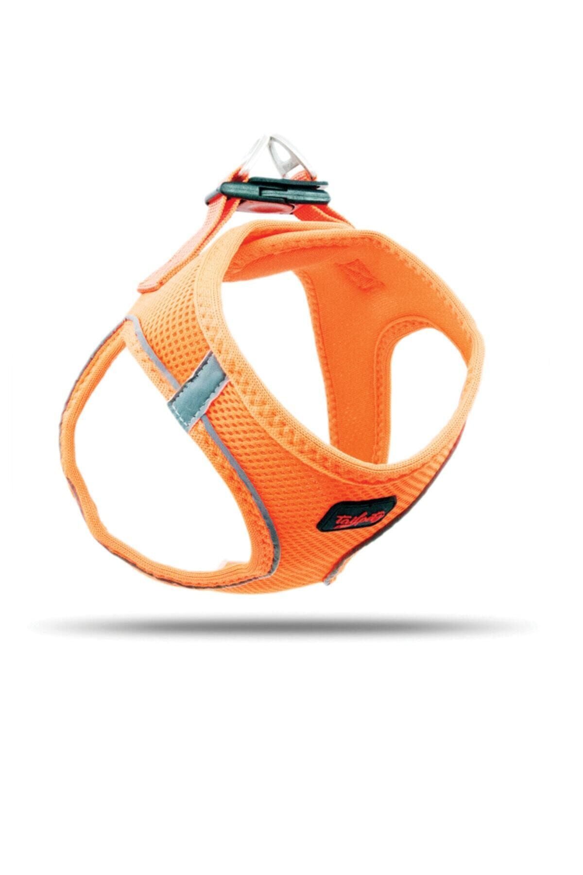 Tailpetz Airmesh Neon-Turuncu Göğüs Tasması XSMALL