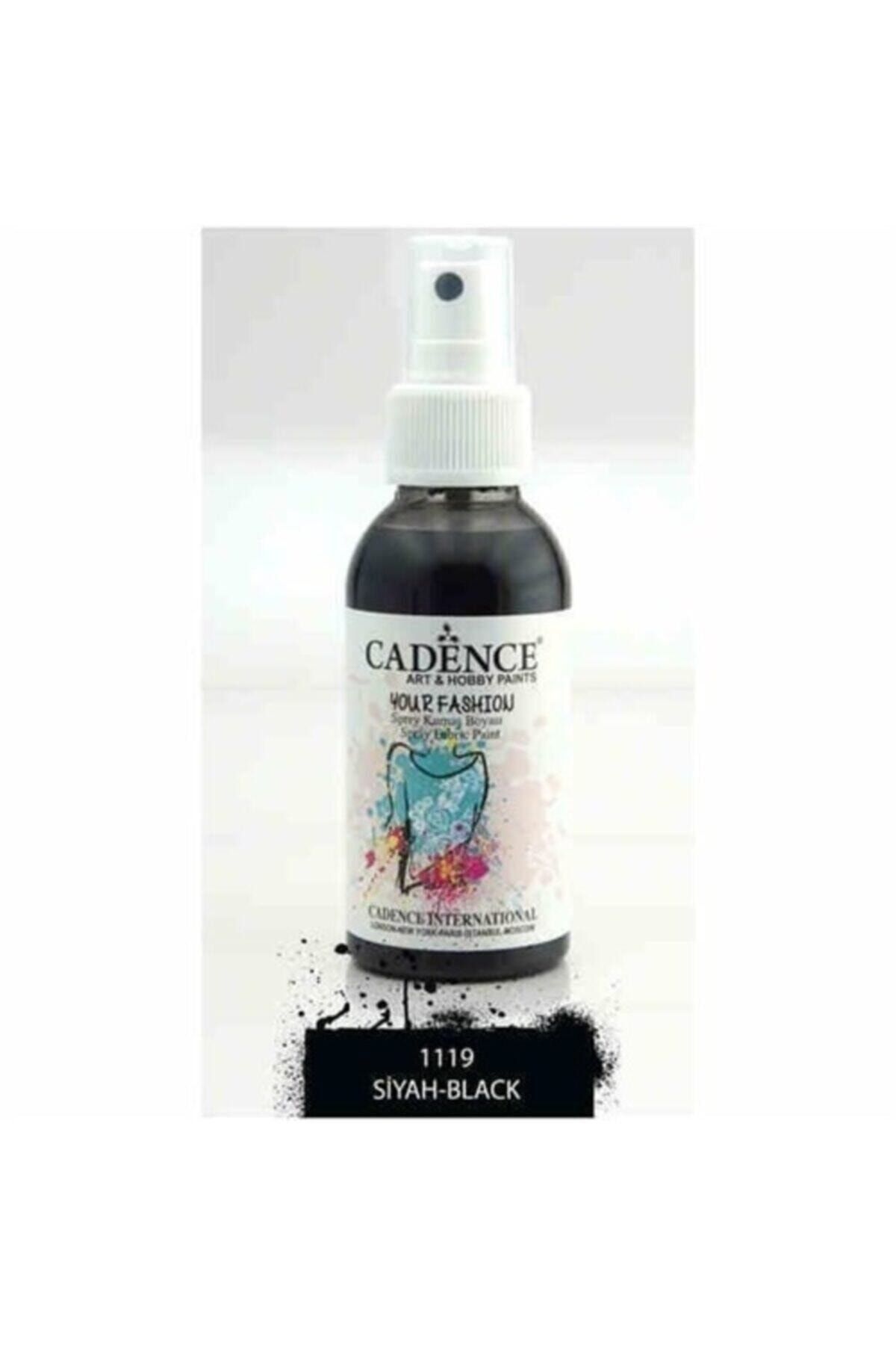 Cadence 1119 Siyah Sprey Kumaş Boyası | Craft Hobi
