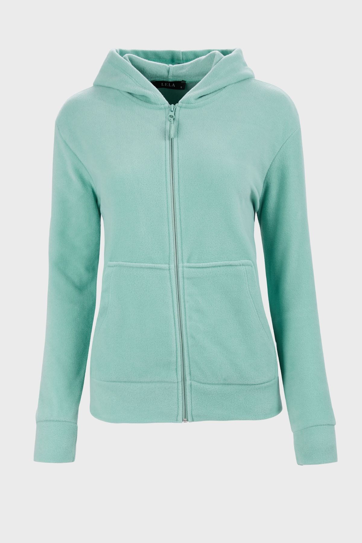 Lela Kapüşonlu Cepli Regular Fit Yumuşak Dokulu Fermuarlı Polar Kadın POLAR 5827021