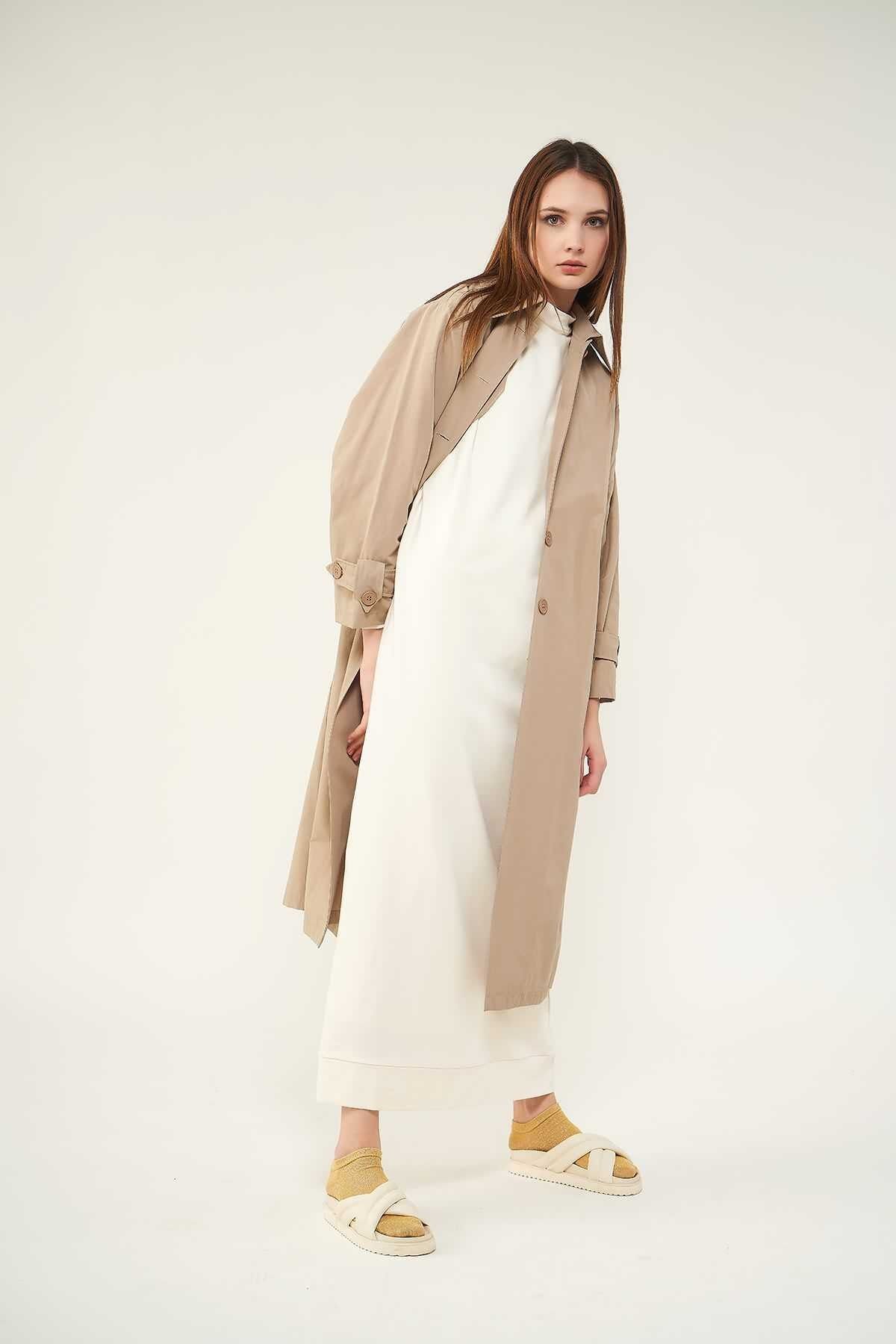 Mevra Trenchcoat Taş