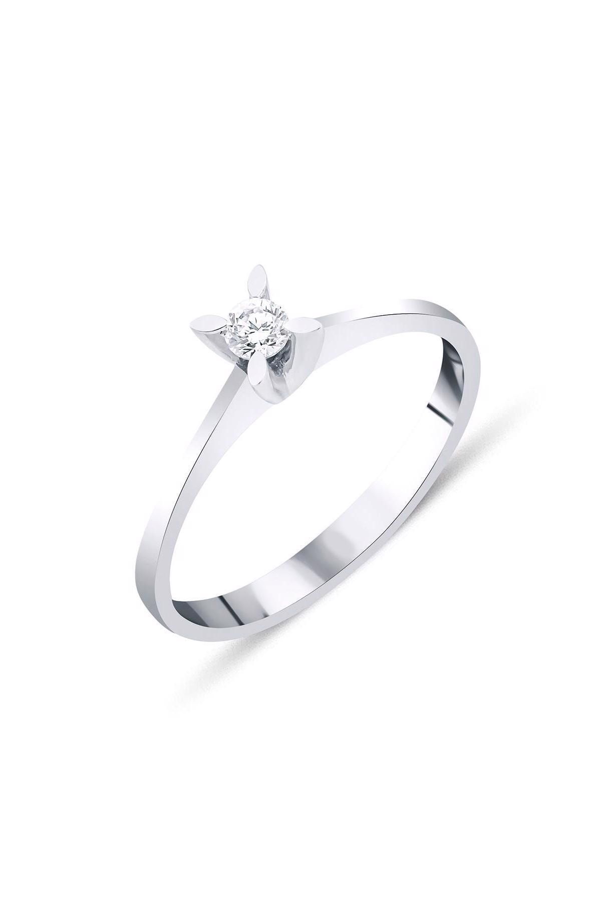 zer diamond 0,14 Karat Tektaş Pırlanta Yüzük